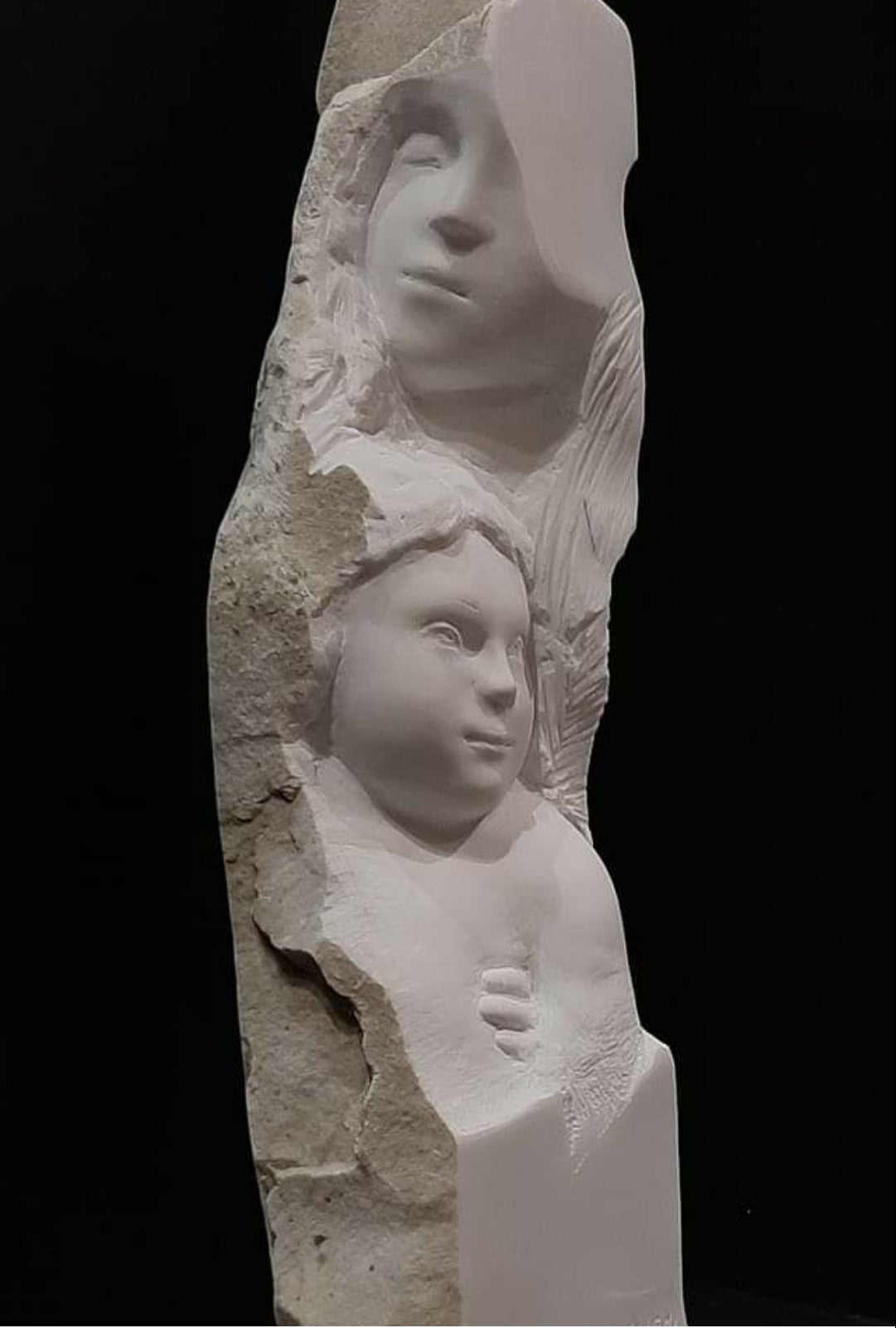Maternità ,marmo di Carrara, cm 62h